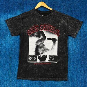 Bad Omens Self Titled Mineral Wash Graphic T-Shirt Size Medium